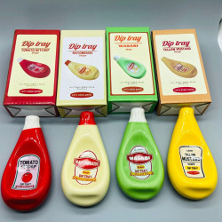 出口日單餐廳辣椒醬番茄醬沙拉醬碟子醬油碟飯店 陶瓷盤碟家用盤