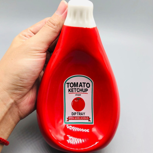 出口日單餐廳辣椒醬番茄醬沙拉醬碟子醬油碟飯店 陶瓷盤碟家用盤