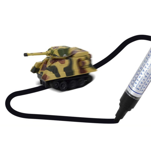 劃線感應車自動感應識路車 劃線工程車 跟筆車兒童玩具