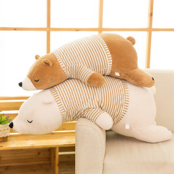 大號軟體北極熊毛絨玩具抱枕公仔兒童玩偶娃娃生日禮物送女生