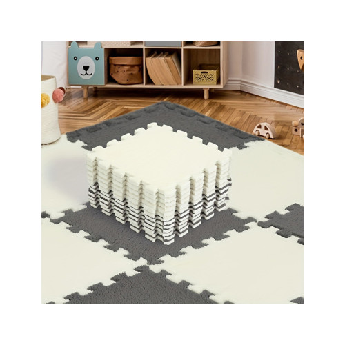 拼接地墊純色耐髒易打理腳墊家用客廳滿鋪可裁剪防滑地墊