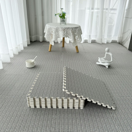 拼接地墊地毯臥室客廳臥室奶油風床邊毯大面積鋪兒童爬行墊鏈