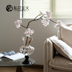 法式古法琉璃玻璃花瓶擺件客廳插花高級感輕奢餐桌裝飾品水培花器