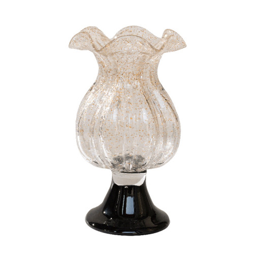 法式古法琉璃玻璃花瓶擺件客廳插花高級感輕奢餐桌裝飾品水培花器