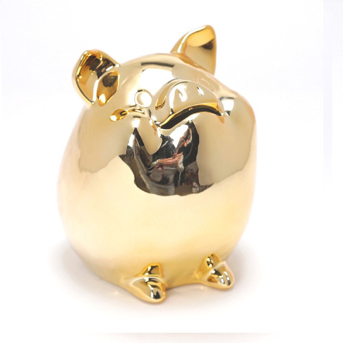 陶瓷金豬存錢罐可愛硬幣儲蓄罐創意家居擺設招財豬擺件 陶瓷金豬存錢罐可愛硬幣儲蓄罐創意家居擺設招財豬擺件
