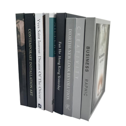 硬殼可繙彩頁裝飾書仿真書假書拍照書櫃擺件配飾酒店會所樣板間書