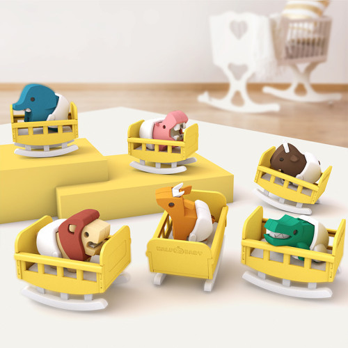 哈福森林動物寶寶兒童開髮益智力多功能磁力拼裝拼插玩具積木模型