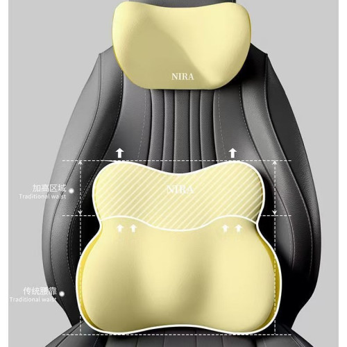 頭枕護頸枕腰靠枕套裝座椅護頸靠背墊護腰車用記憶棉高檔車用頸枕