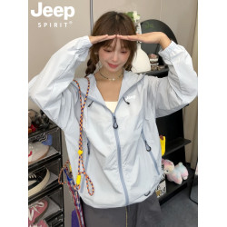 JEEP防曬衣女款夏季2026新款戶外山系多巴胺輕薄涼感巨好看的外套