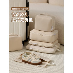 旅行收納袋羽絨服壓縮袋衣服可攜式分裝衣物收納包旅遊行李箱整理袋