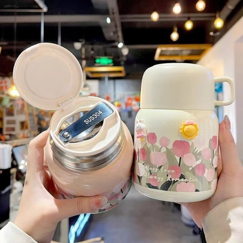 鬱金香燜燒杯銀耳羹上班族可攜式燜燒壺不鏽鋼保溫杯子家用燜燒杯子