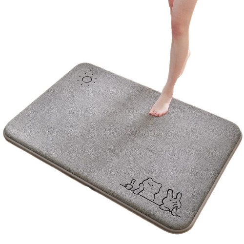 浴室吸水地墊衛生間加厚腳墊子厠所門口防滑地毯衛浴專用速乾門墊