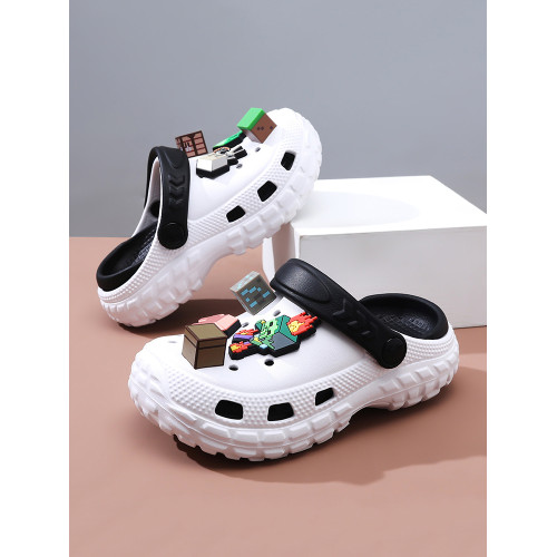 我的世界兒童洞洞鞋男童2026新款男孩防滑室內小孩沙灘寶寶涼拖鞋