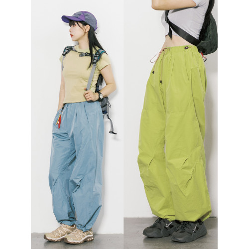 RCDB山系戶外防潑水速乾工裝褲男女中性直筒徒步登山防風休閒長褲