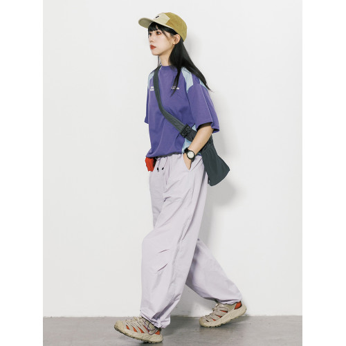 RCDB山系戶外防潑水速乾工裝褲男女中性直筒徒步登山防風休閒長褲