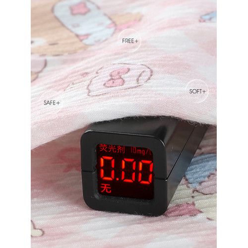 格子輕松熊純棉睡衣女款夏季短袖薄款ins卡通學生棉紗家居服套裝