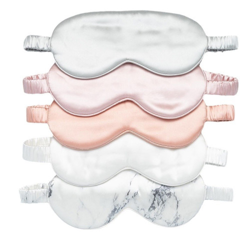 雙面真絲眼罩桑蠶絲護眼罩19mm絲綢刺綉