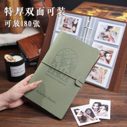 富士復古拍立得相冊收納3寸照片明信片情侶紀唸活頁收納定作卡冊