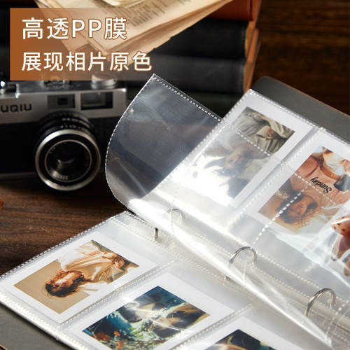 富士復古拍立得相冊收納3寸照片明信片情侶紀唸活頁收納定作卡冊