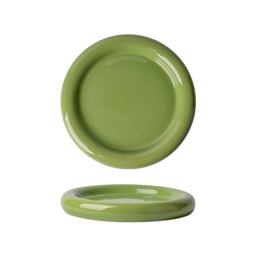 簡約個性甜甜圈陶瓷牛排盤高顔值餐廳酒店高級感創意擺盤甜品盤