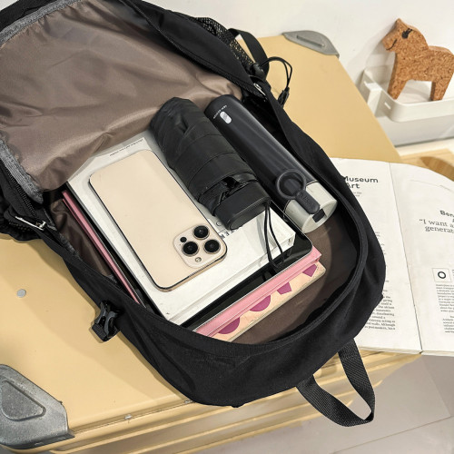 新款高顔值雙肩包小衆設計潮酷抽繩後後背包情侶簡約輕便大容量旅行包 新款高顔值雙肩包小衆設計潮酷抽繩後後背包情侶簡約輕便大容量旅行包