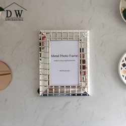達唯 高檔大氣歐式擺台相架5寸6寸7寸8寸10寸12寸銀色金屬相框