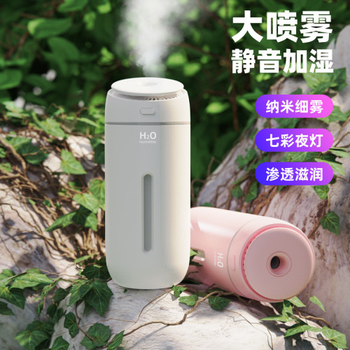 新款桌面補水夜燈家用辦公臥室車用大霧量usb迷你空氣淨化加濕器