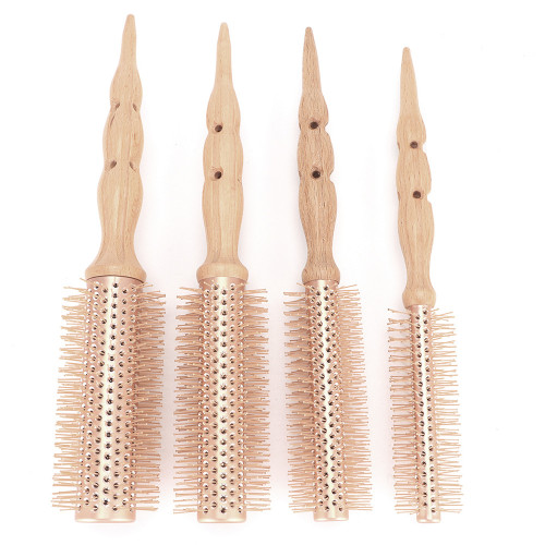 卷髮造型直髮蓬松梳卷髮梳內釦耐高溫梳子滾梳美髮木質圓滾梳 卷髮造型直髮蓬松梳卷髮梳內釦耐高溫梳子滾梳美髮木質圓滾梳