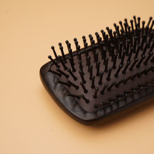 黑檀木氣墊按摩梳方形氣囊梳 順發頭皮按摩家用女式美髮梳