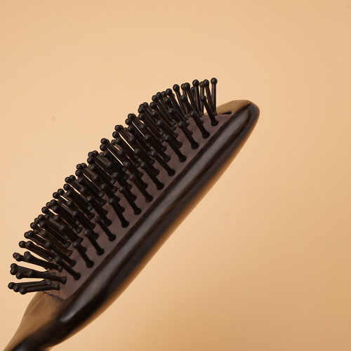 黑檀木氣墊按摩梳方形氣囊梳 順發頭皮按摩家用女式美髮梳