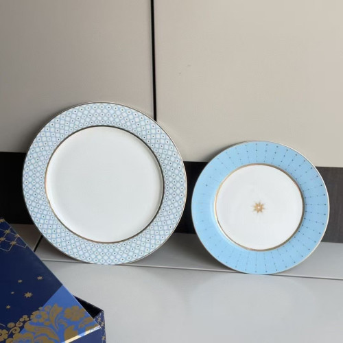 歐式西餐盤陶瓷酒店餐廳牛排餐盤金邊星星早餐甜品平盤樣板房擺盤 歐式西餐盤陶瓷酒店餐廳牛排餐盤金邊星星早餐甜品平盤樣板房擺盤