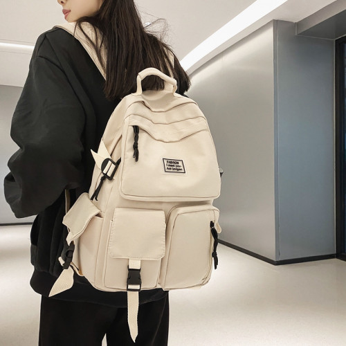 書包女韓版新款校園情侶初中高中學生後後背包大容量雙肩包 書包女韓版新款校園情侶初中高中學生後後背包大容量雙肩包