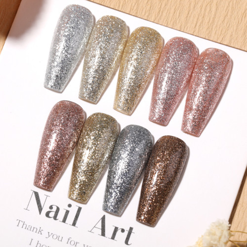 九宮格鉑金膠美甲專用2025新款漸變暈染高飽和甲油膠美甲油膠