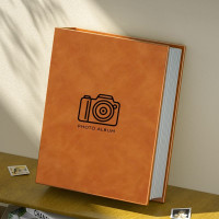 皮質5寸6寸7寸相冊本家庭大容量小影集混合型相冊照片收納紀唸冊