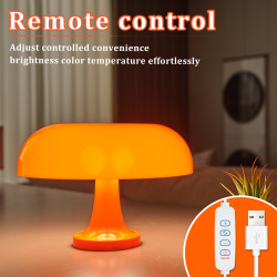 爆款台燈意大利設計師現代奶油臥室床頭燈蘑菇小夜燈家