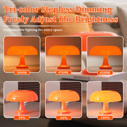 爆款台燈意大利設計師現代奶油臥室床頭燈蘑菇小夜燈家 爆款台燈意大利設計師現代奶油臥室床頭燈蘑菇小夜燈家