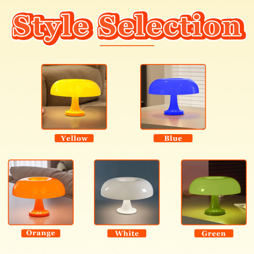 爆款台燈意大利設計師現代奶油臥室床頭燈蘑菇小夜燈家 爆款台燈意大利設計師現代奶油臥室床頭燈蘑菇小夜燈家