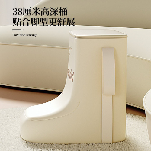 可攜式折曡泡腳桶過小腿高深桶戶外可攜式多功能加厚保溫泡腳袋