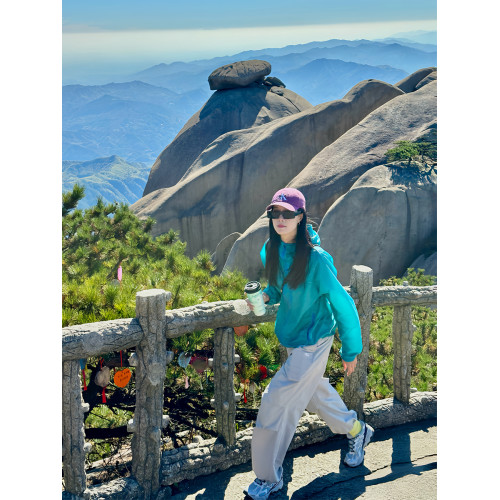 靛藍色防曬服薄外套女2025夏季國潮牌新款戶外騎行徒步旅行防曬衣