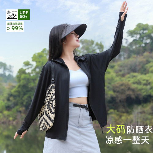 大碼防曬衣胖mm寬鬆型2026新款女款防紫外線防曬服冰絲夏季