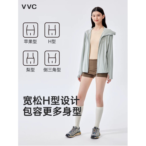 VVC新防曬衣女2025春夏新款防紫外線防曬服男士薄款寬鬆連帽外套