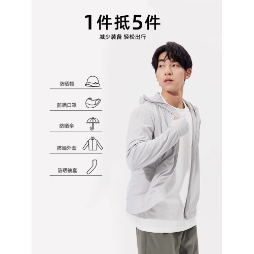 ohsunny防曬衣男款戶外冰絲涼感春夏寬鬆透氣輕薄防紫外線防曬服