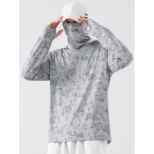 戶外釣魚服防曬服男款夏季透氣冰絲垂釣服帶面罩速乾防蚊衣防曬衣