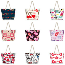 字母沙灘包大容量單肩包時尚手提包多功能泳衣收納托特包