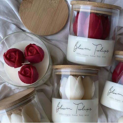 情人節鬱金香香薰蠟燭溫馨感香氛蠟燭臥室生日伴手禮氛圍感蠟燭 情人節鬱金香香薰蠟燭溫馨感香氛蠟燭臥室生日伴手禮氛圍感蠟燭