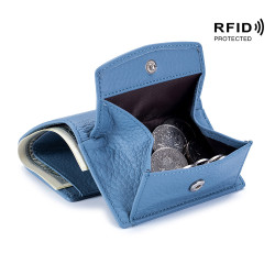 真皮經典日式小錢包財布 rfid硬幣袋錢夾女迷你錢包短款purse
