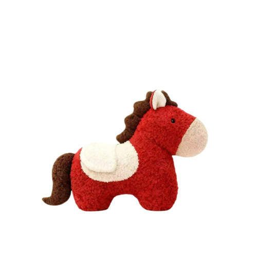 2026馬年吉祥物國風小寶馬抱枕玩偶公仔擺件毛絨玩具兒童新年禮物