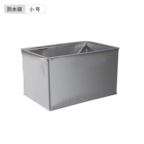 端午禮品箱提籃露營箱食品提籃提手印花設計帶蓋折曡收納箱加厚大