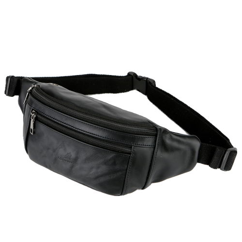 真皮多功能腰包男斜背休閒旅行包頭層牛皮耐磨大容量手機包胸包女