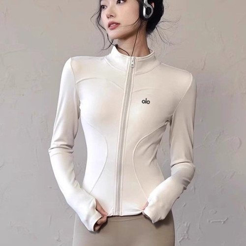美國專業速乾服外套女修身顯瘦戶外運動跑步健身長袖瑜珈防曬衣